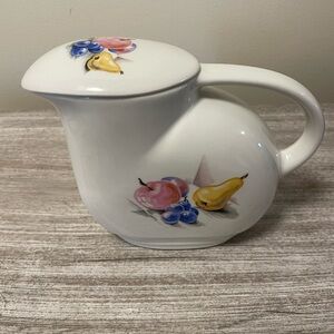 Knowles Utility Ware Fruits Covered Pitcher
